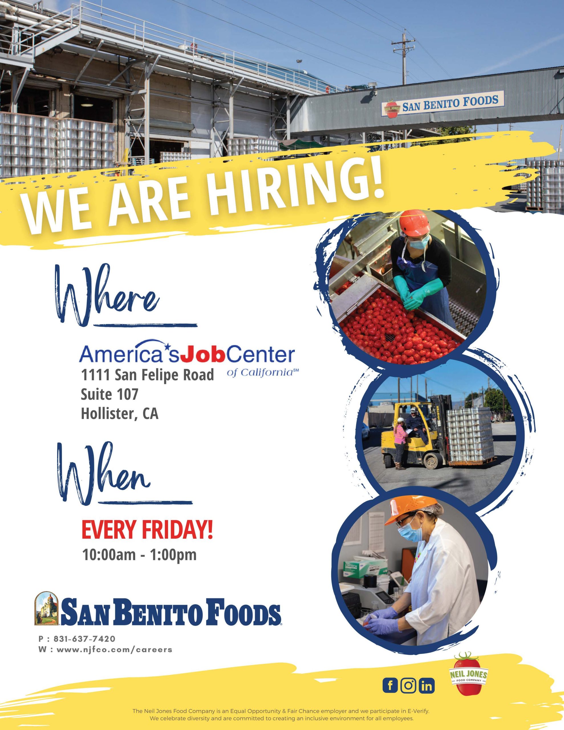 San Benito Foods Onsite Hiring Event
