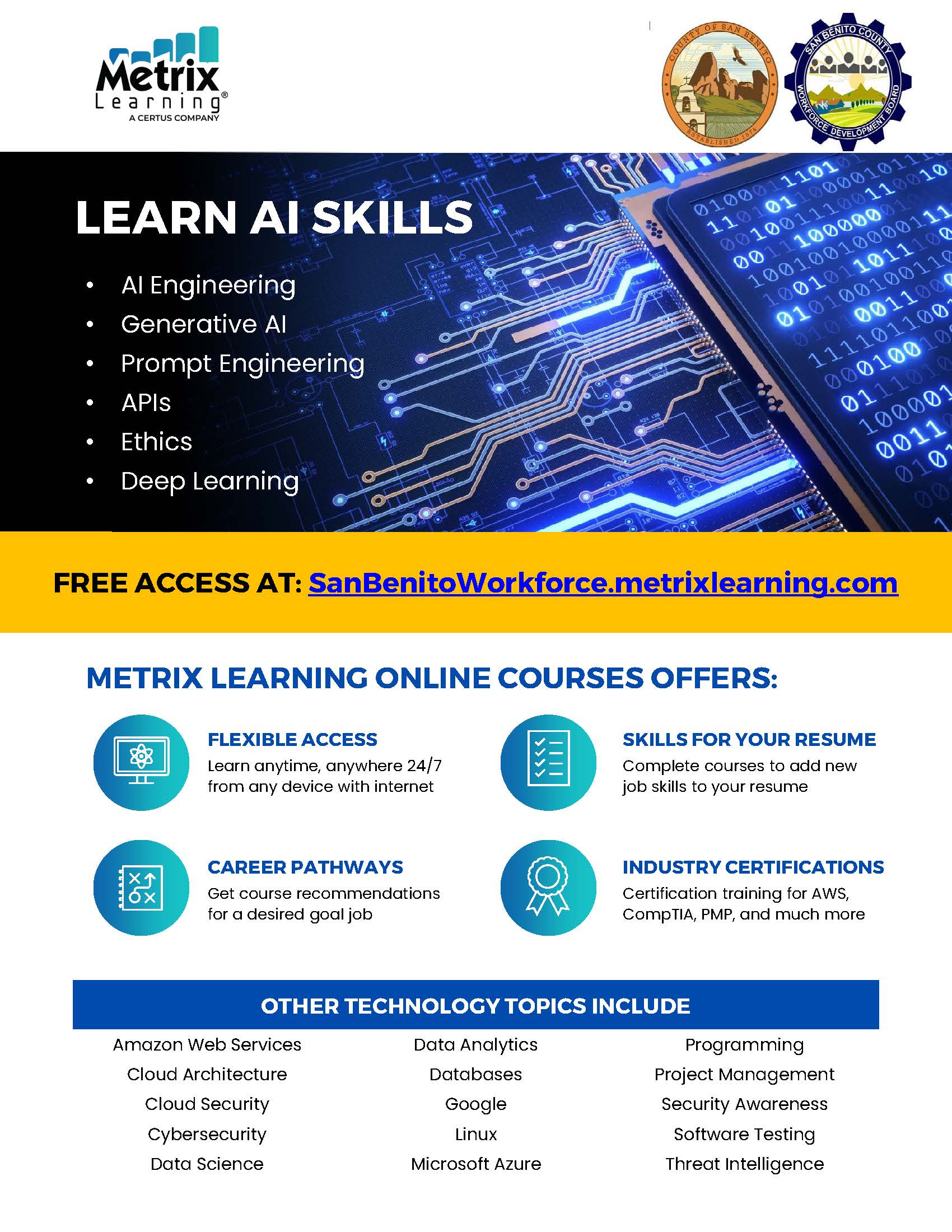 Metrix - AI Skills San Benito County