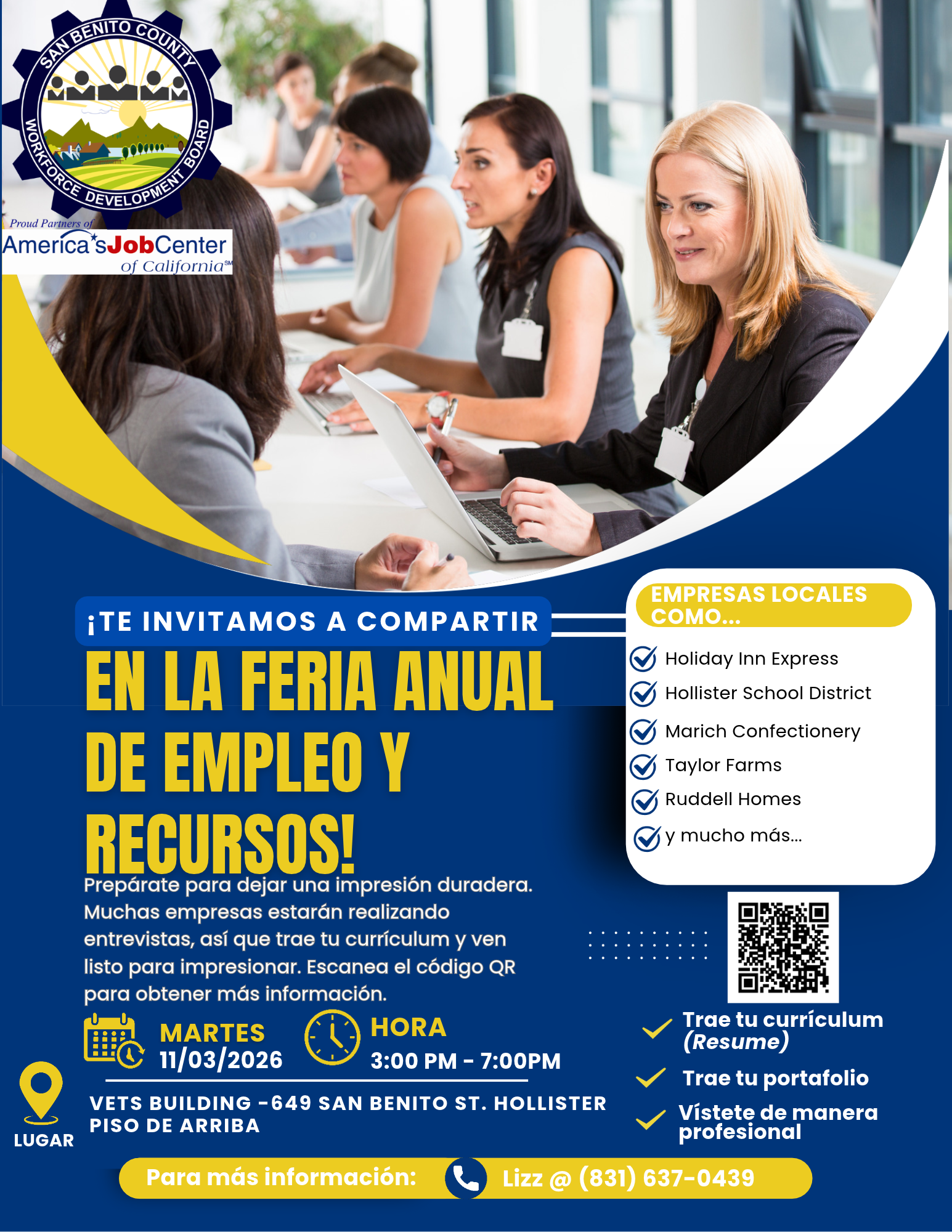 Te invitamos a la Feria de empleo y recursos!